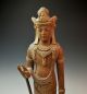 Exquisite Antique Carved Wood Avalokiteshvara / Sho Kannon Statue Signed Statues photo 3
