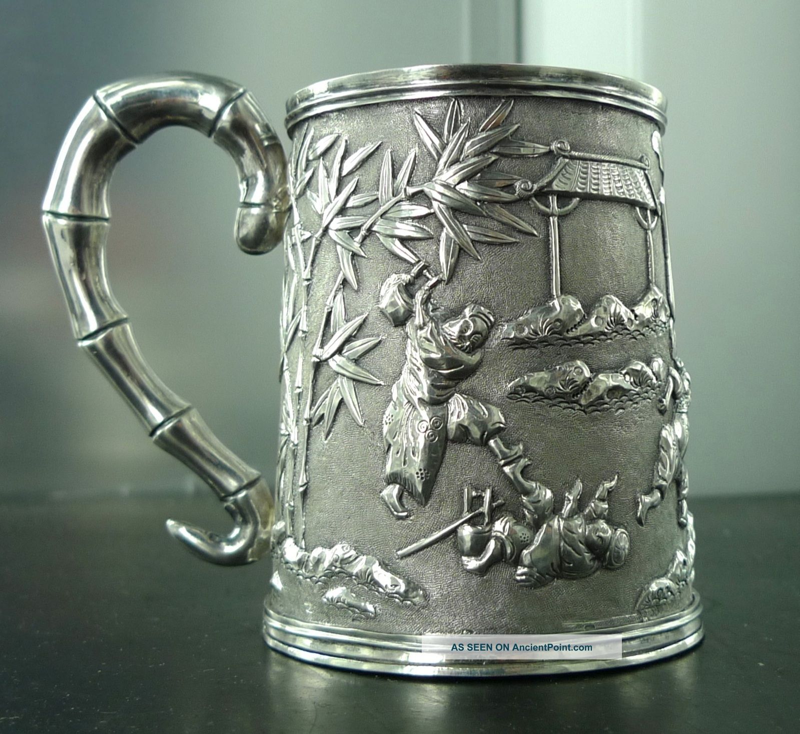 ^ Chinese Export Silver Christening Cup Wang Hing C1885  Other Asian photo