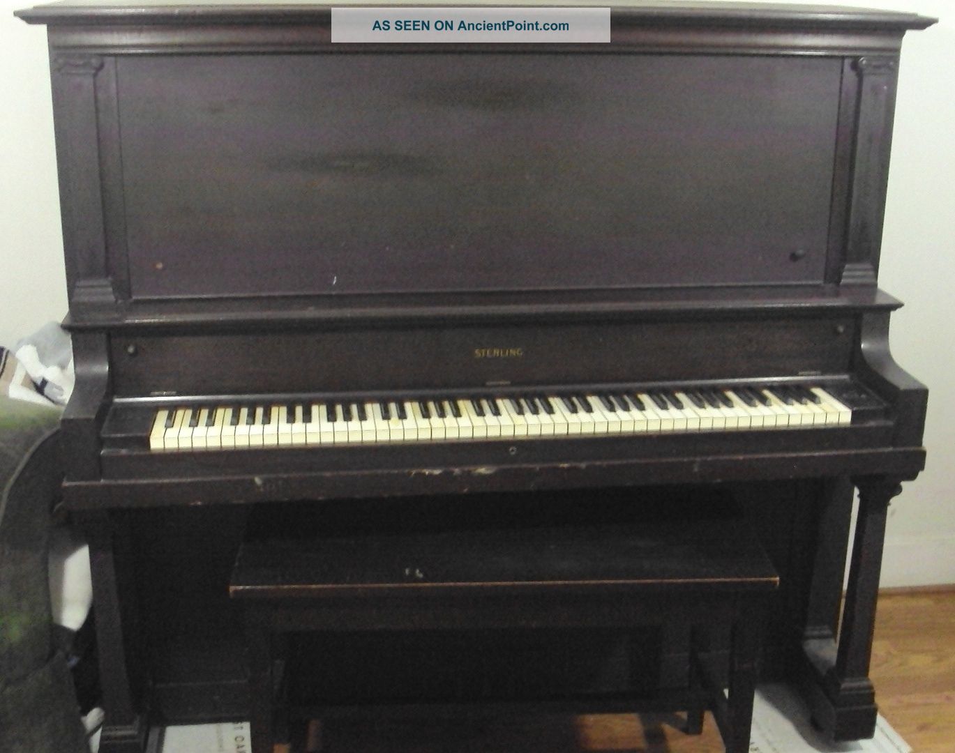 1920 Sterling Upright Piano, ,  All Keys Function (4069) Keyboard photo