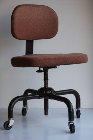 60 ' S Retro Mid Century Modern Swivel Office Chair Metal Tanker Desk Chair 5 photo