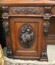 Magnificently Carved French Antique Hunt Scene Sideboard / Buffet.  Rosewood. 1800-1899 photo 5