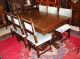 French Antique Henryii Oak Renaissance Dining Set (table & 6 Chairs) 1800-1899 photo 4