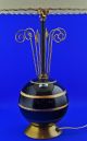 Mid - Century Atomic Ball Table Lamp Vintage C.  1950 Hollywood Regency Black & Gold Mid-Century Modernism photo 2