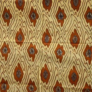 Indonesien Vintage Batik Fabric Textile Clothes Sogan Jawa Javanese Wax Dye Fa20 photo