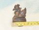 Antique Opium Weight,  Solid Brass Rooster,  Approximately 14 Oz. , Other photo 1
