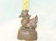 Antique Opium Weight,  Solid Brass Rooster,  Approximately 14 Oz. , Other photo 2