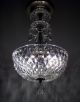 Vintage Petite Crystal Prism Chandelier Glass Pendant Ceiling Lamp Light Fixture Chandeliers, Fixtures, Sconces photo 1