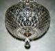 Vintage Petite Crystal Prism Chandelier Glass Pendant Ceiling Lamp Light Fixture Chandeliers, Fixtures, Sconces photo 4