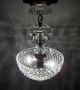 Vintage Petite Crystal Prism Chandelier Glass Pendant Ceiling Lamp Light Fixture Chandeliers, Fixtures, Sconces photo 7