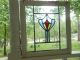 A289 Older & Pretty Multi - Color English Leaded Stained Glass Window 3 Available 1900-1940 photo 1