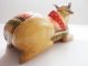 Old Vintage Hand Crafted Wooden Lacquer Painted Nandi Decorative Toy India photo 1