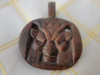 Ancient Egyptian Bronze Pendant Of The Goddess Bess 1st - 4th Century A.  D. photo