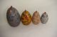 Set Of Primitive Folk Art Handcrafted Country Chickens Grouping Primitives photo 1