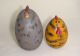 Set Of Primitive Folk Art Handcrafted Country Chickens Grouping Primitives photo 2