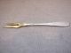 Russian Vintage Gilt Silver 875 Lemon Fork Baku 1965 Hand Crafted Engraving Russia photo 3