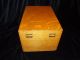Vintage Globe Wernicke File Recipe Box Peerless Tray 7410 C Wooden Dovetail Boxes photo 3