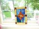 Vintage Colorful Well Made Stained Glass Small Window Or Wall Hanging 1900-1940 photo 3