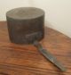 Antique Large 1800s Handmade Thick Very Heavy Copper Cooking Dovetailed Pot Pan Metalware photo 2