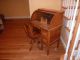 Vintage Anqiue Childrens Oak Roll Top Desk With Matching Chair 1900-1950 photo 1