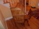 Vintage Anqiue Childrens Oak Roll Top Desk With Matching Chair 1900-1950 photo 4