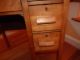 Vintage Anqiue Childrens Oak Roll Top Desk With Matching Chair 1900-1950 photo 5