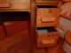 Vintage Anqiue Childrens Oak Roll Top Desk With Matching Chair 1900-1950 photo 8