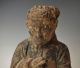 Antique Chinese Carved Wood Temple Statue Qing Dynasty 1700 ' S Wooden Figure Men, Women & Children photo 1