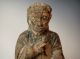 Antique Chinese Carved Wood Temple Statue Qing Dynasty 1700 ' S Wooden Figure Men, Women & Children photo 5