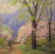 Oil Painting Dale Bessire 1892 - 1974 Spring Roadside Listed Artist Arts & Crafts Movement photo 2