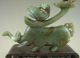 570g Antique Chinese Old Hetian Jade Statue With Elephant Turtle And Crane Other photo 2