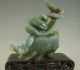 570g Antique Chinese Old Hetian Jade Statue With Elephant Turtle And Crane Other photo 3