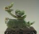 570g Antique Chinese Old Hetian Jade Statue With Elephant Turtle And Crane Other photo 5