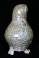 Very Rare Chinese Jin Dynasty Greenish Celadon Owl Jar Pots photo 2