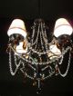 French Country Wrought Iron Chandelier From The 1930s Chandeliers, Fixtures, Sconces photo 5