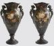 Stunning Pair 19th Century Limoges Porcelain Vases - Sazerat/ Blondeau 1859 - 1906 Vases photo 4