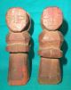 Antique Old Rare African Wooden Hand Carved 3 Piece Tribal Boy Doll Figure India photo 2