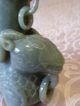 Chinese Jade Lidded Jar With Carved Beasts Jade/ Hardstone photo 1