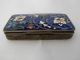 Antique French Cloisonne Enamelled Stamp Box/ Snuff Box/ Pill Box/ Patch Box Metalware photo 4