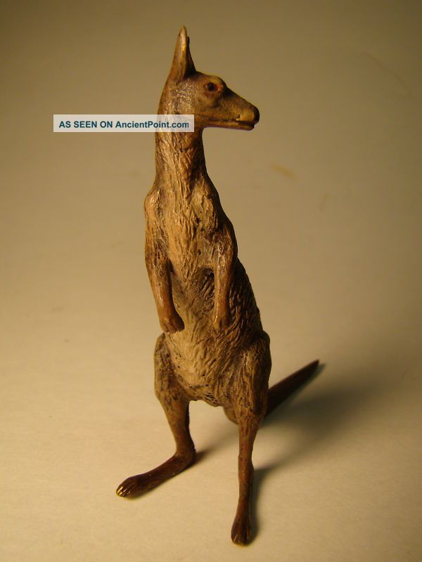 Outstanding Austrian Bronze Amazing Kangaroo Metalware photo