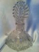 Vintage Irice Czech Crystal Glass Perfume Bottle Cinderella Dress Shape Bottom Perfume Bottles photo 8