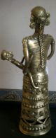 Mother With Her Child In Lap Tribal Women Tripura East India Art Dhokra Brass Metalware photo 7
