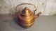 Antique Arts&crafts K.  Bergstrand Ostersund Swedish Copper Tin Lined Tea Kettle Metalware photo 3