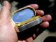 Fine Asprey London Sterling & Gold Toothpick Case Etui W Mirror Sapphire? Clip Boxes photo 9