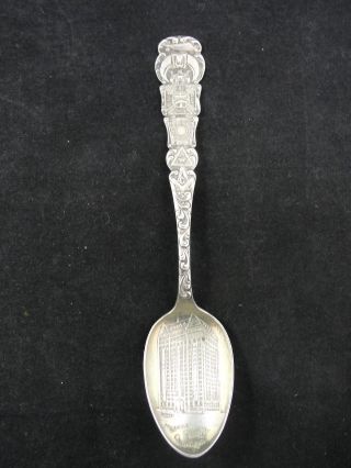 Ac Sterling Silver Mason Masonic Templer Shriner Souvenir Spoon photo
