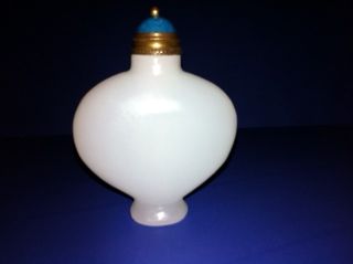 Chinese Natural White Jade Snuff Bottle.  Well Hollowed photo