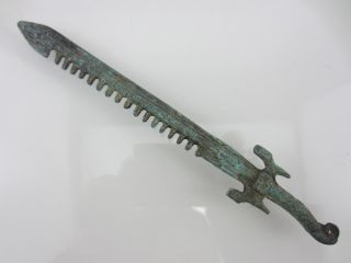 Hot Sale Chinese Bronze Sword The Comb Dentate Sword Bronze Sword photo