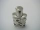Overlay Sterling Silver & Glass Perfume Bottle Sent Bottle Taxco Mexico Ca1950s Mexico photo 3