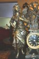 Stylish Antique French Statue Clock - Stamped Movement Clocks photo 4
