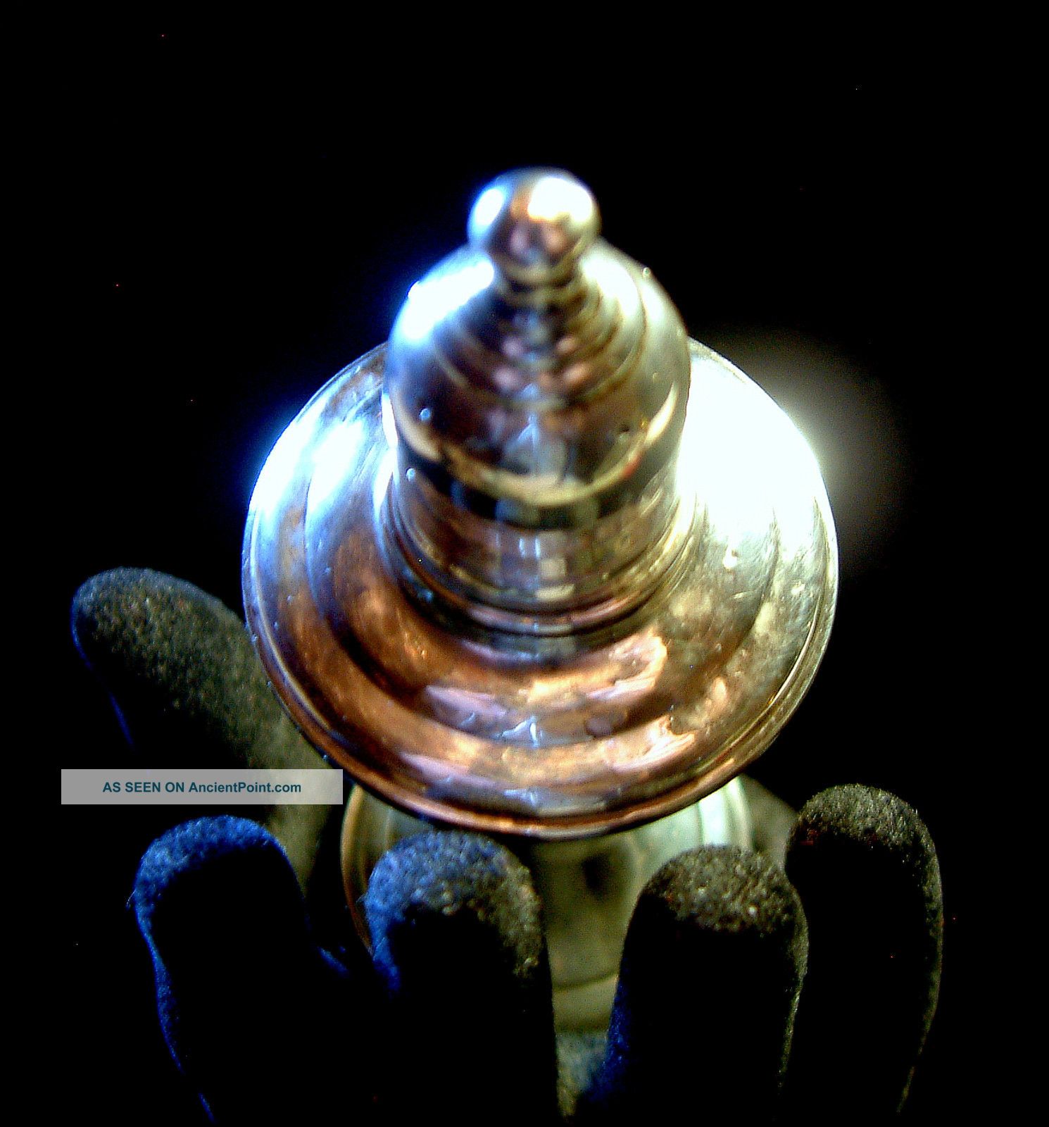Antique Sterling Silver,  Weighted,  Fluted Salt/pepper Shaker,  Empire 2 31 Salt & Pepper Shakers photo