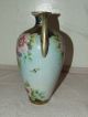 Antique Signed Nippon Japan Hand Painted Porcelain Gorgeous Handled Vase Urn Vases photo 5